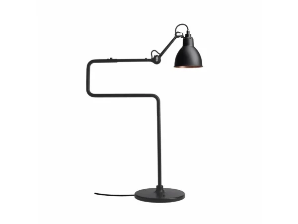 Lampe Gras - 317 Tischleuchte Schwarz/Schwarz/Kupfer Lampe Gras