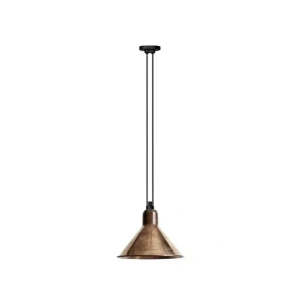Lampe Gras - 322 L Pendelleuchte Conical Raw Copper