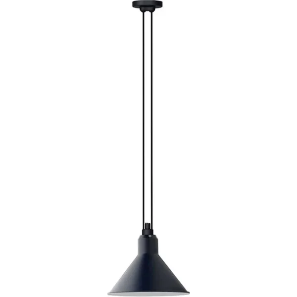 Lampe Gras - 322 L Pendelleuchte Konisch Blau