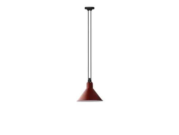 Lampe Gras - 322 L Pendelleuchte Konisch Rot