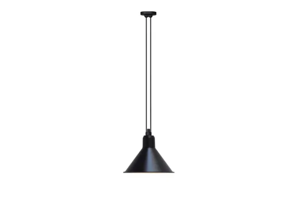 Lampe Gras - 322 L Pendelleuchte Konisch Schwarz