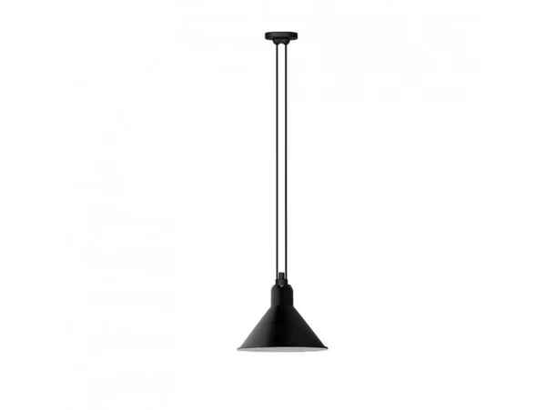 Lampe Gras - 322 XL Pendelleuchte Konisch Schwarz