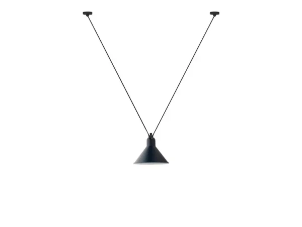 Lampe Gras - 323 L Pendelleuchte Konisch Blau