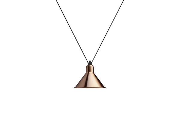 Lampe Gras - 323 L Pendelleuchte Konisch Kupfer