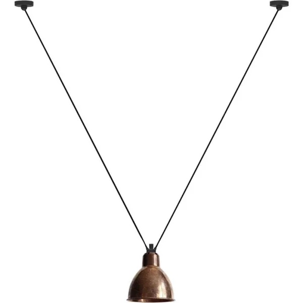 Lampe Gras - 323 L Pendelleuchte Round Raw Copper
