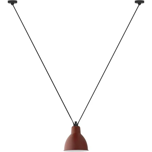 Lampe Gras - 323 L Pendelleuchte Round Red