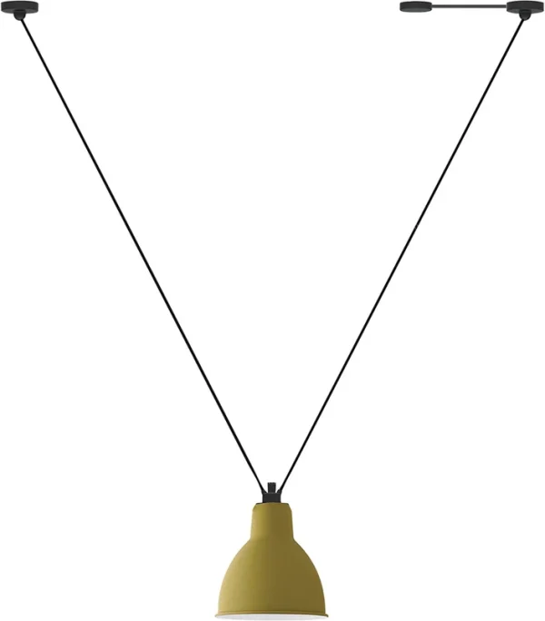 Lampe Gras - 323 XL Pendelleuchte Round Yellow
