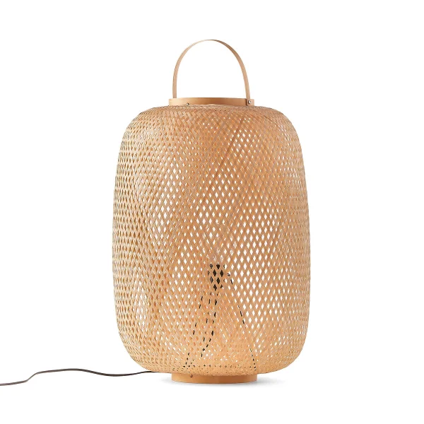 Lampe Katia, Bambusgeflecht, H. 70 Cm