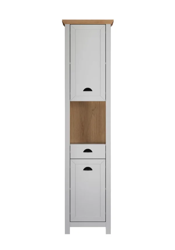 Landside Badschrank 2 Türen, 1 Schublade, 1 Fach, grau.