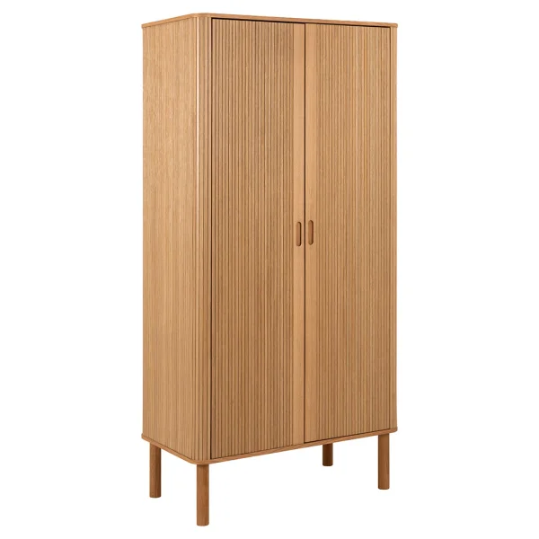Langley Kleiderschrank 2 Türen 1 Regal Natur.