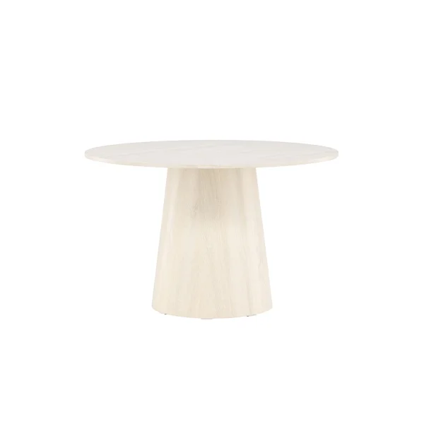 Lanzo Esstisch Ø120 cm whitewash.