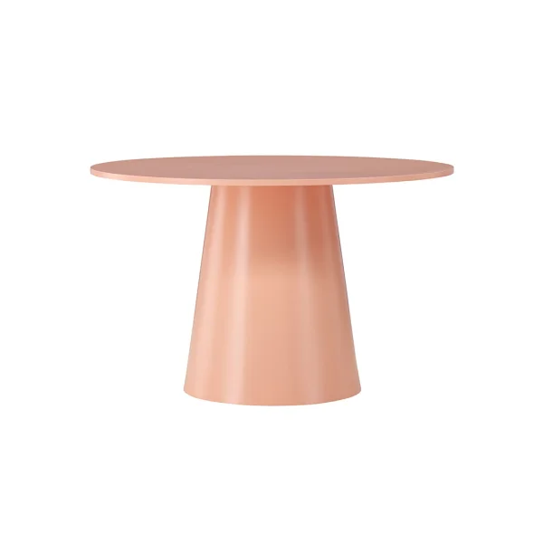 Lanzo Esstisch Ø120cm pfirsichfarben.