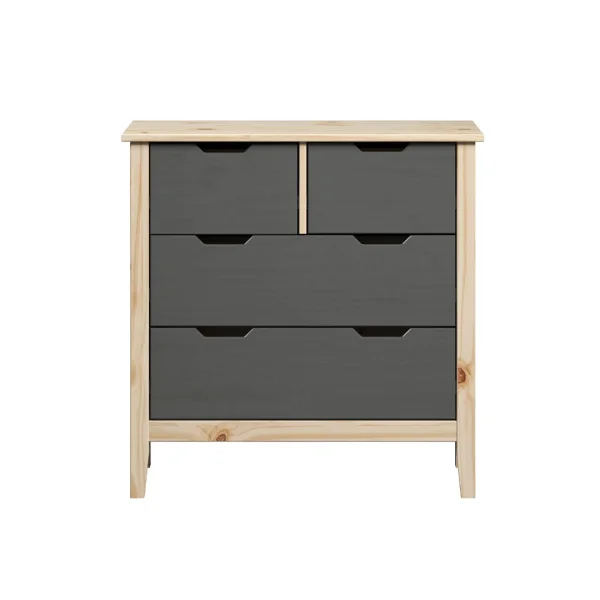 Latera Kommode 2, 2 Schubladen grau.