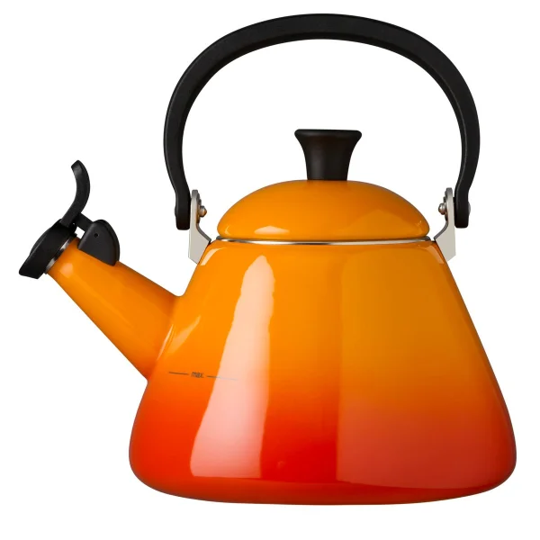 Le Creuset Le Creuset Kone Wasserkessel mit Pfeife Ofenrot