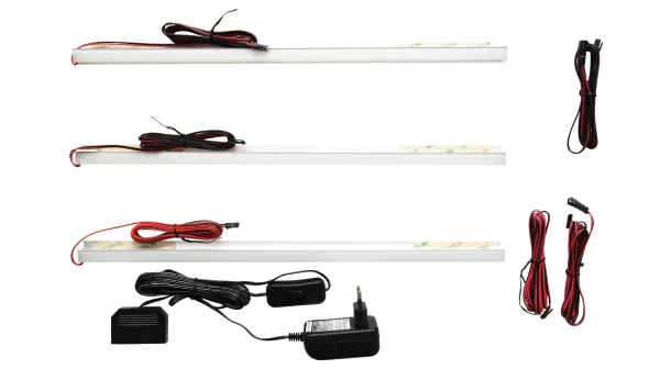 LED Bodenbeleuchtung Vitrine - 3er Set - MONIZ