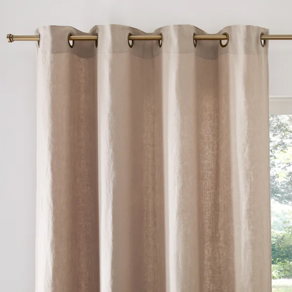 Leinenvorhang Elba Mit Ösen 350 x 140 cm