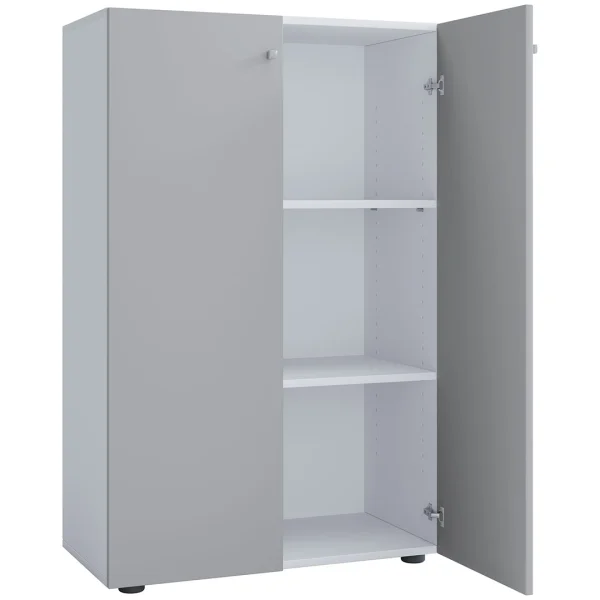 Lelus Büroschrank weiß.