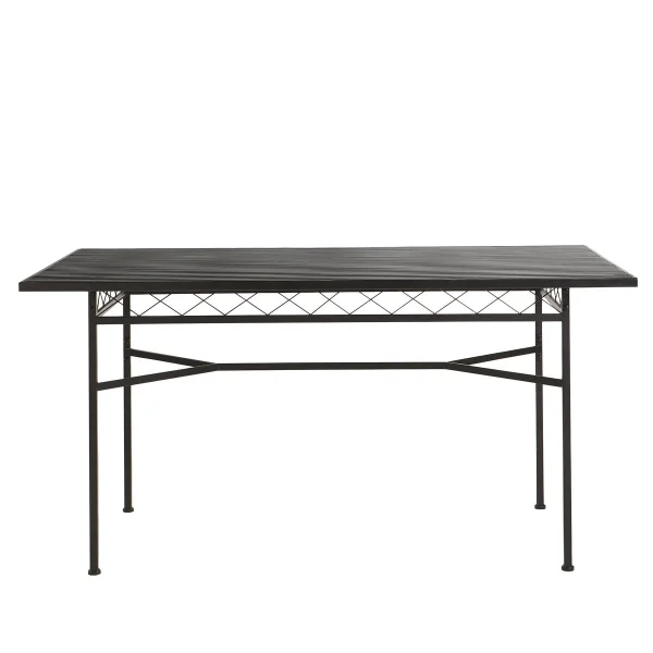 Lene Bjerre Gardia Gartentisch 85x150 cm Schwarz