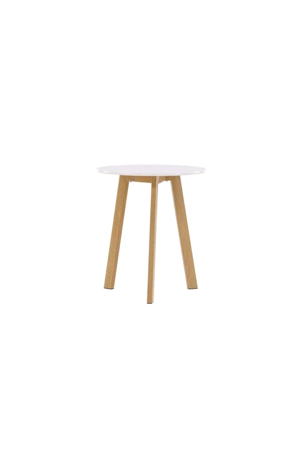 Leonora Esstisch Ø65cm weiß.