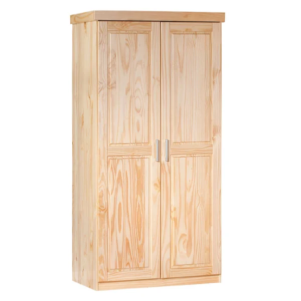 Leovra Kleiderschrank 2 Türen, natur.