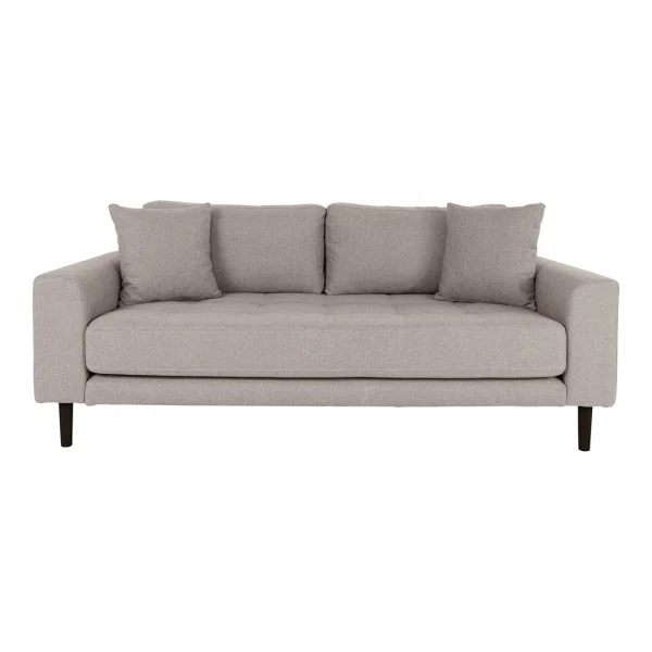 Lido Sofa 2,5 Personen 2 Kissen braun.