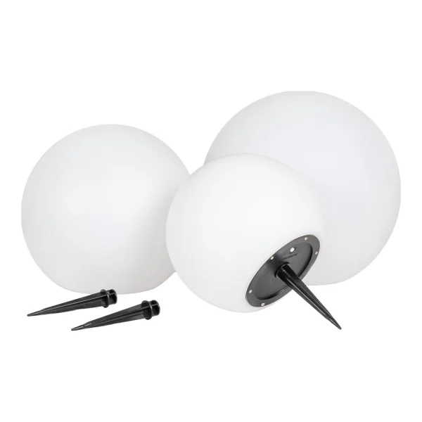Lifton Lampe Solarlampe LED Satz von 3 weiß.