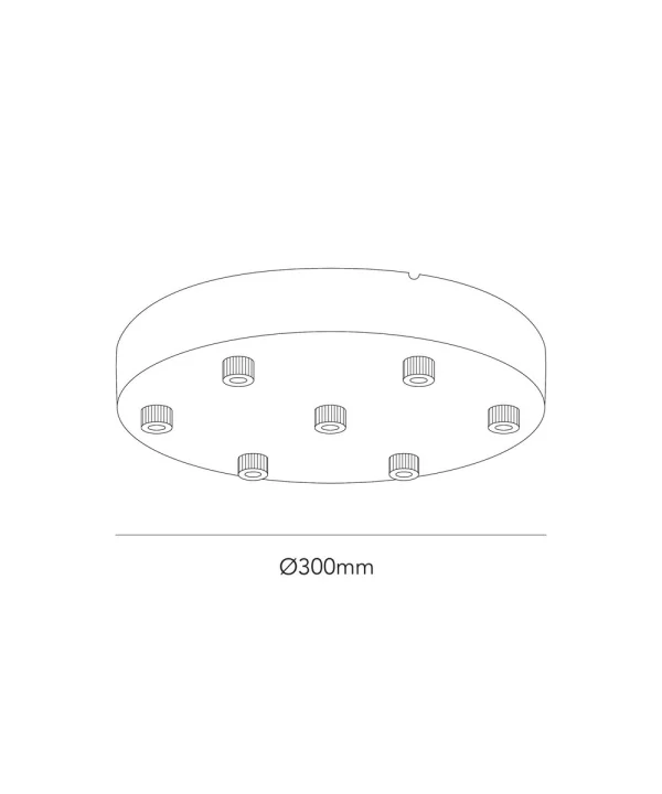 LIGHT-POINT - Ceiling Basis Ø300/7 Pendelleuchten White