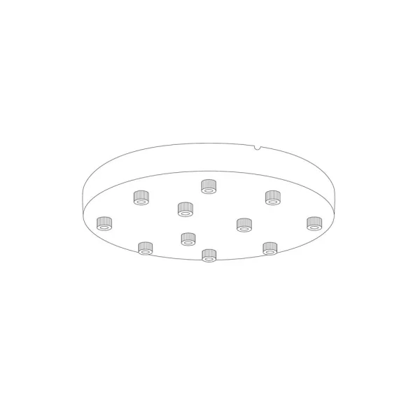 LIGHT-POINT - Ceiling Basis Ø400/11 Pendelleuchten Black