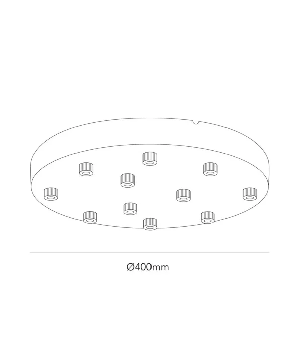 LIGHT-POINT - Ceiling Basis Ø400/11 Pendelleuchten White