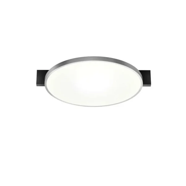 LIGHT-POINT - Inlay Round C2 Deckenlampe, silber/schwarz