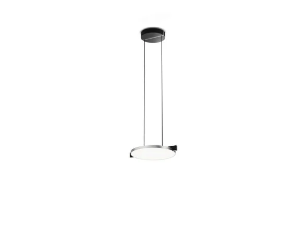 LIGHT-POINT - Inlay S2 Disc Hängelampe Ø34,2cm schwarz/silber,