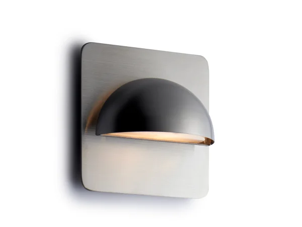 LIGHT-POINT - Rørhat LED Außen Wandleuchte w/Backplate Edelstahl