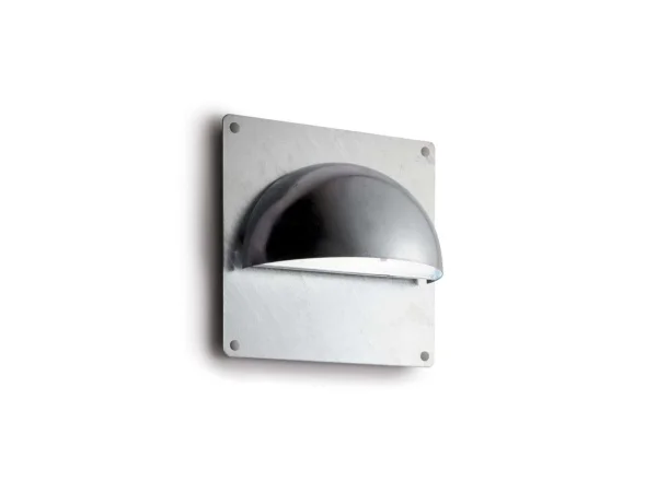 LIGHT-POINT - Rørhat LED Außen Wandleuchte w/Backplate Galvanisiert