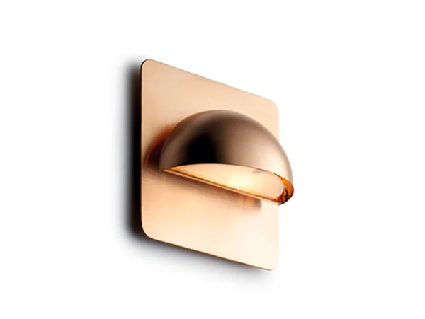 LIGHT-POINT - Rørhat LED Draußen Wandleuchte w/Rückwand Raw Copper