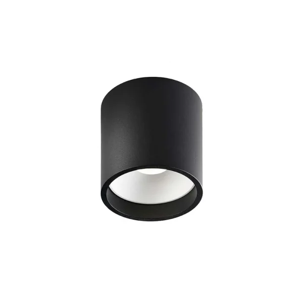 LIGHT-POINT - Solo 1 Round Deckenlampe, schwarz/weiß, Ø 8 cm
