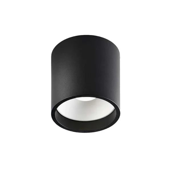LIGHT-POINT - Solo 2 Round Deckenlampe, schwarz/weiß, Ø 10cm