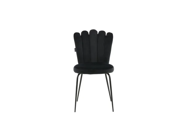 Limhamn Esszimmerstuhl Velour schwarz.