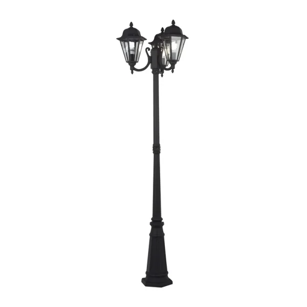 Lindby - Außenlampe Edana 212 cm 3-flg. anthrazit E27 IP44
