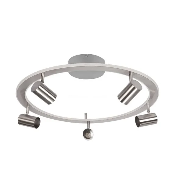 Lindby - Berisha 6 Deckenleuchte Nickel