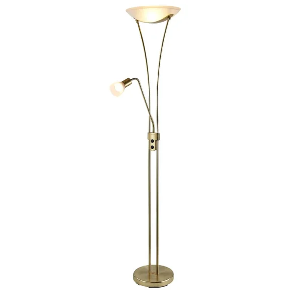 Lindby - Felicia Stehleuchte Brass/White