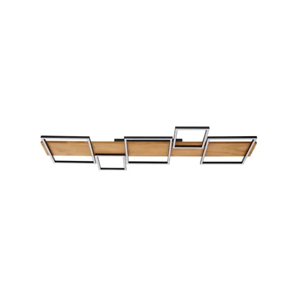 Lindby - Galad 5 LED Deckenleuchte Holz