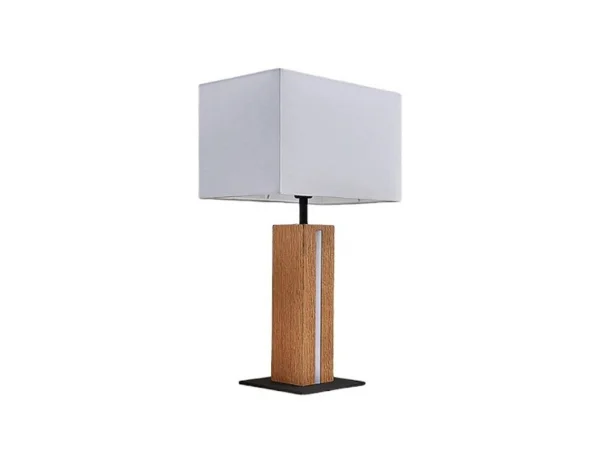 Lindby - Garry Square Tischleuchte White/Wood