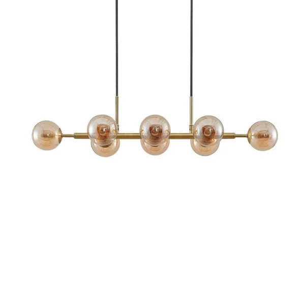 Lindby - Kiamo 8 Pendelleuchte Amber