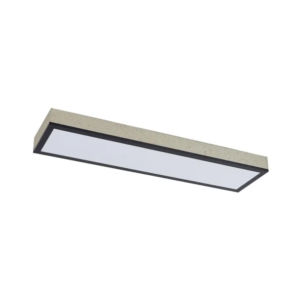 Lindby - Laviona LED-Deckenlampe, CCT, dim., Beton, 80 cm