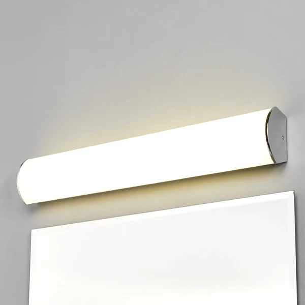 Lindby -  LED-Bad-Wandleuchte Elanur, weiß/chrom, 58 cm, IP44