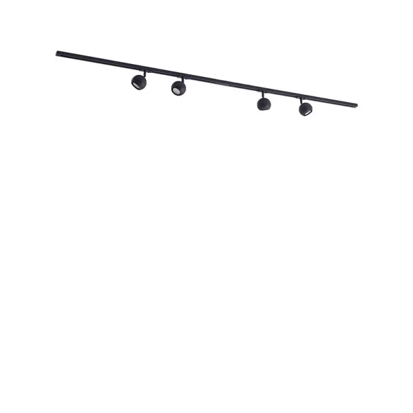 Lindby - Linaro Round Track 4 Deckenleuchte GU10 Schwarz