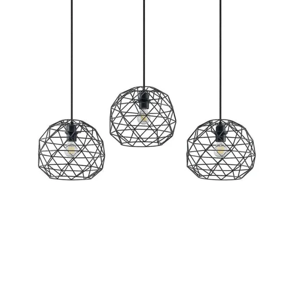 Lindby - Paridimo 3 Pendelleuchte Black