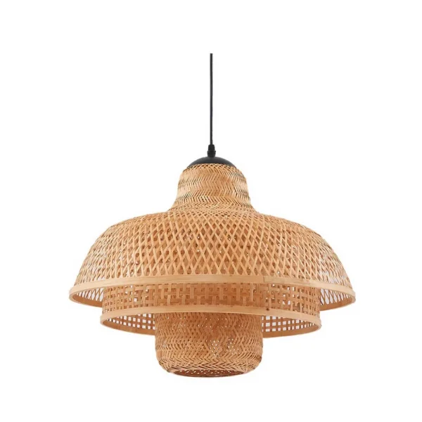 Lindby - Rasmina Pendelleuchte Holz Lucande