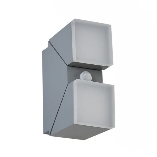 Lindby - Sally LED Draußen Wandleuchte w/Sensor Grau