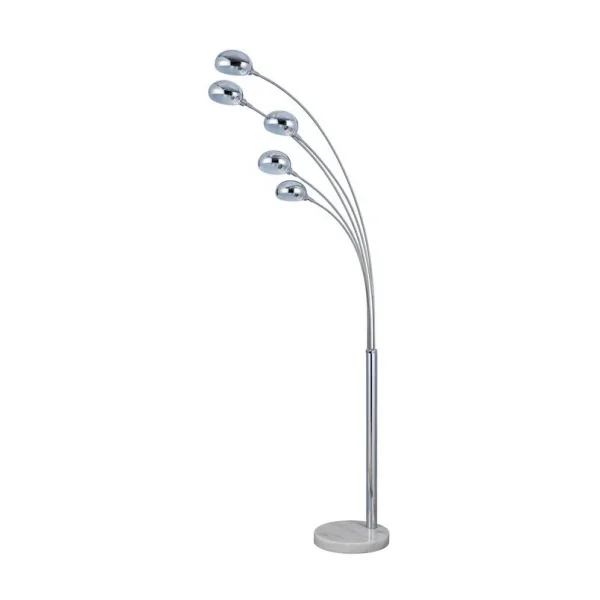 Lindby - Sarinio Stehleuchte Chrome/Marble